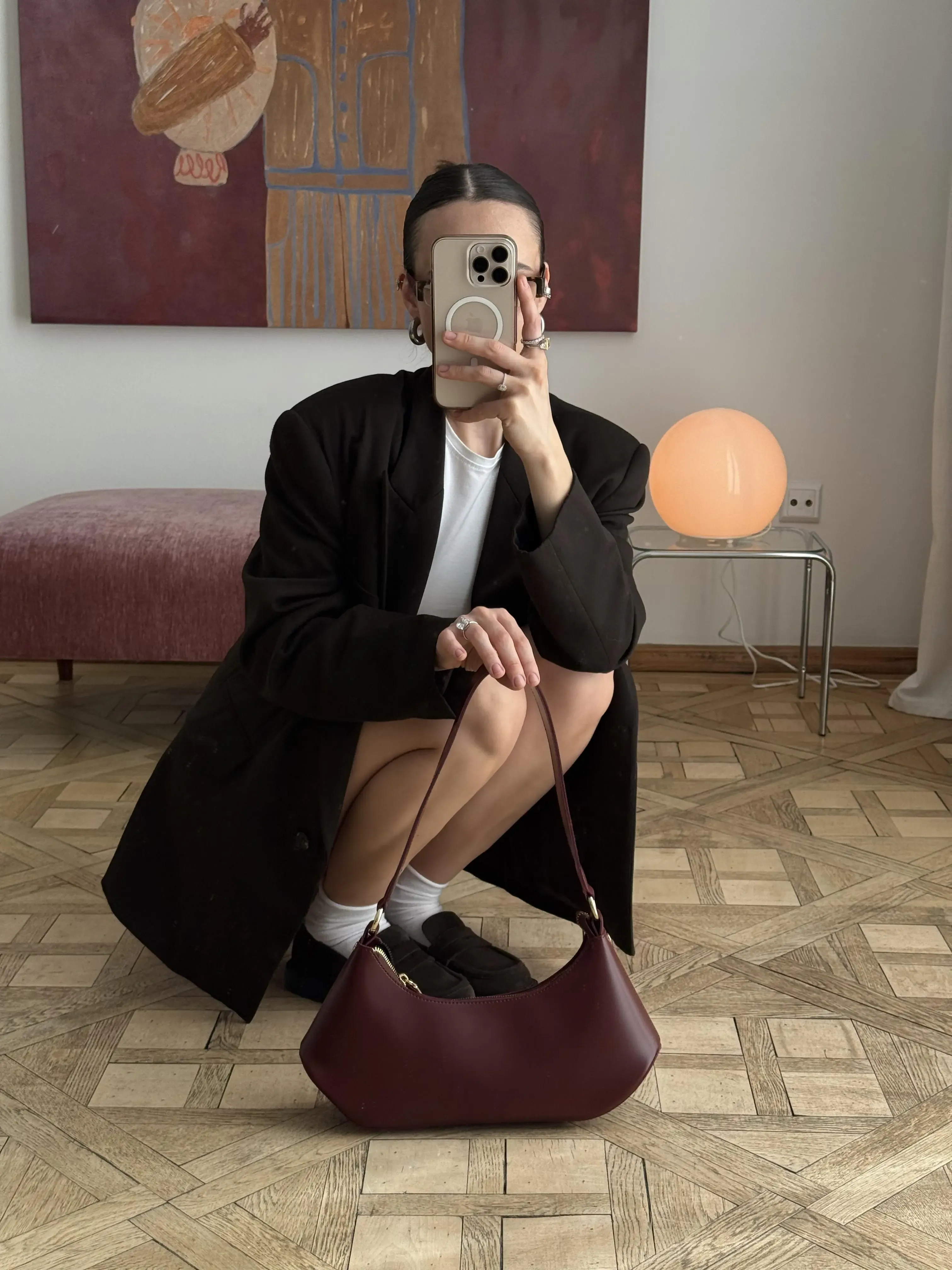 FLOW BAG BURGUNDY
